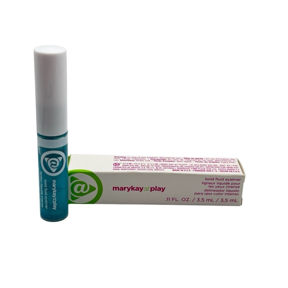 Mary Kay At Play Bold Fluid Eyeliner in REAL TEAL / SAR PUR 074050 -Discontinued